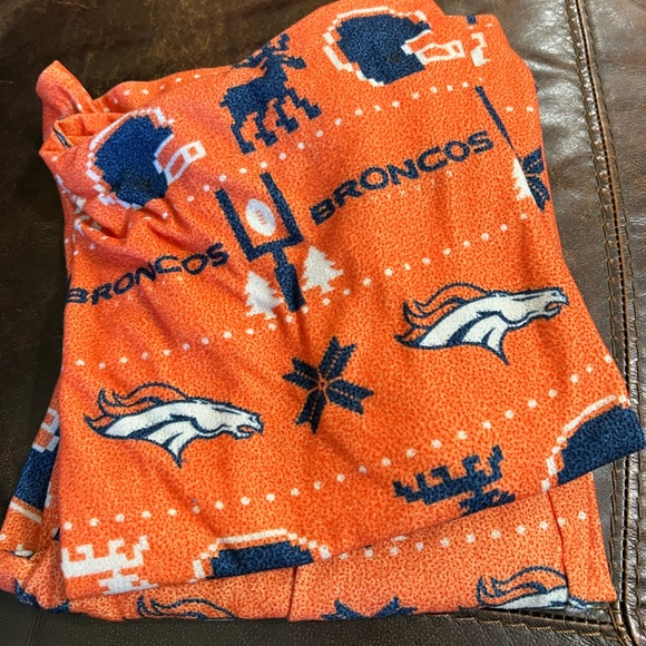 Denver Broncos Ugly Sweater 2 Piece Pajama Set - Picture 2 of 5